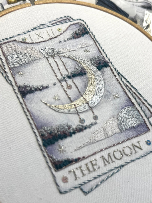 The Moon Tarot Card Embroidery Kit