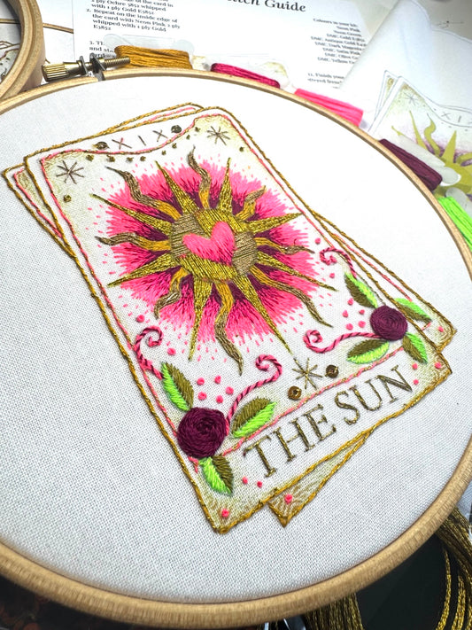 The Sun Tarot Card Embroidery Kit