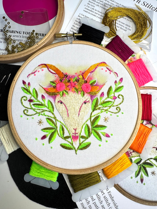 Capricorn Embroidery Kit
