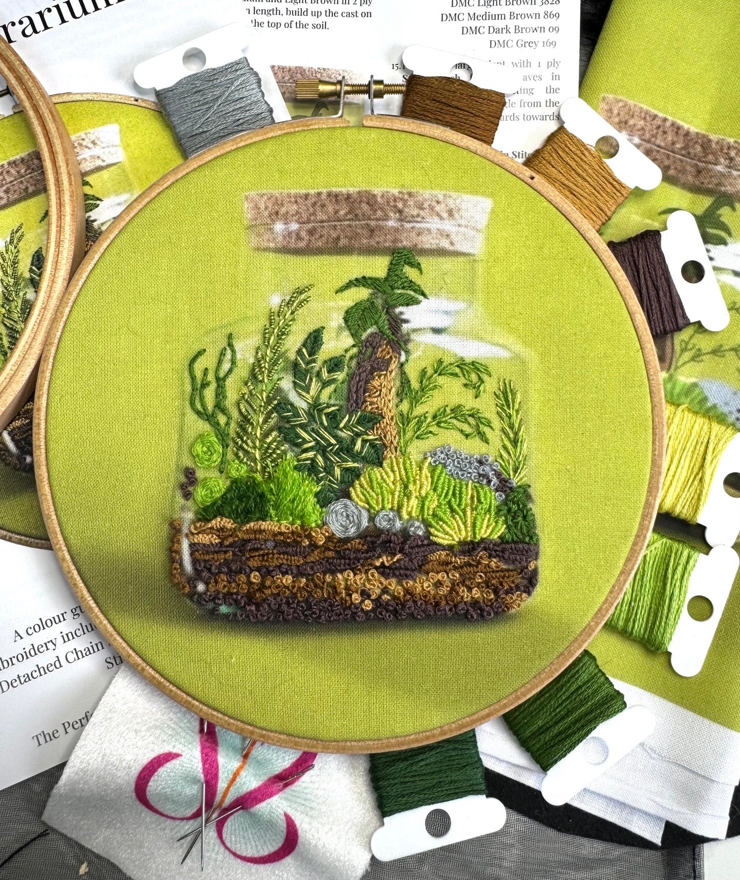 Cork Terrarium Embroidery Kit