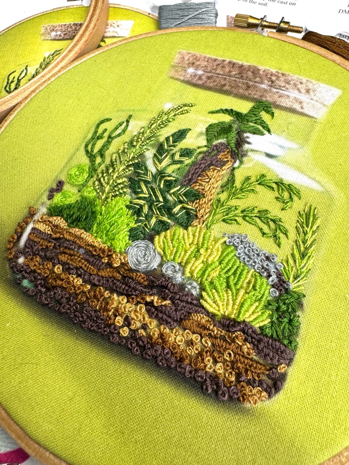 Cork Terrarium Embroidery Kit
