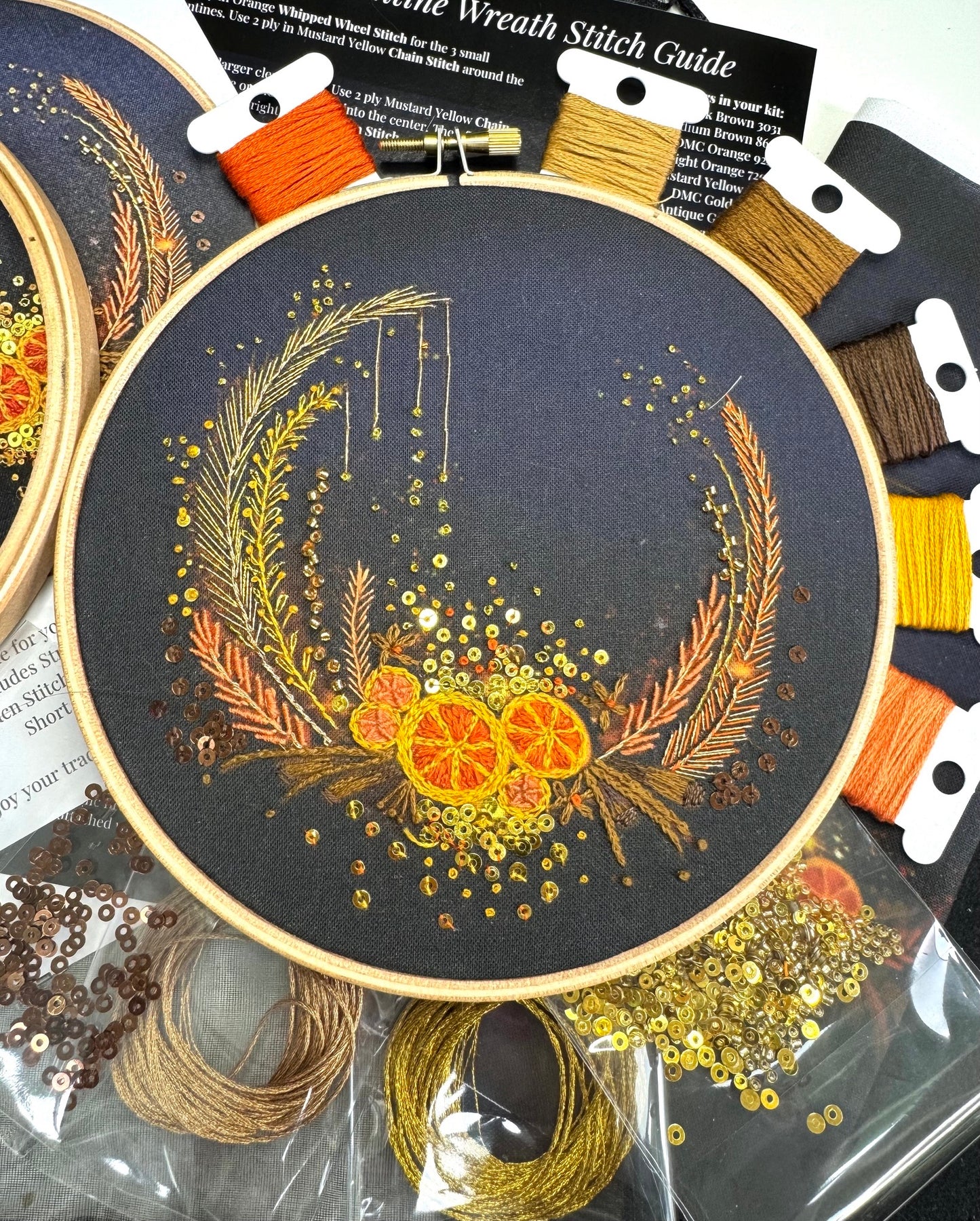 Clementine Wreath Embroidery Kit
