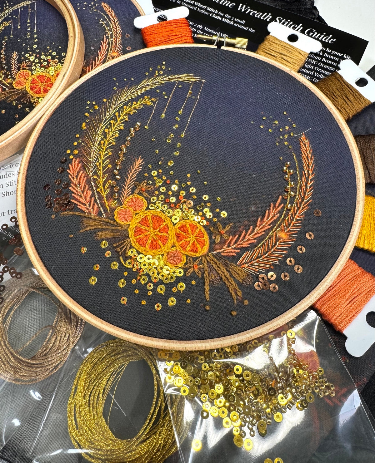 Clementine Wreath Embroidery Kit