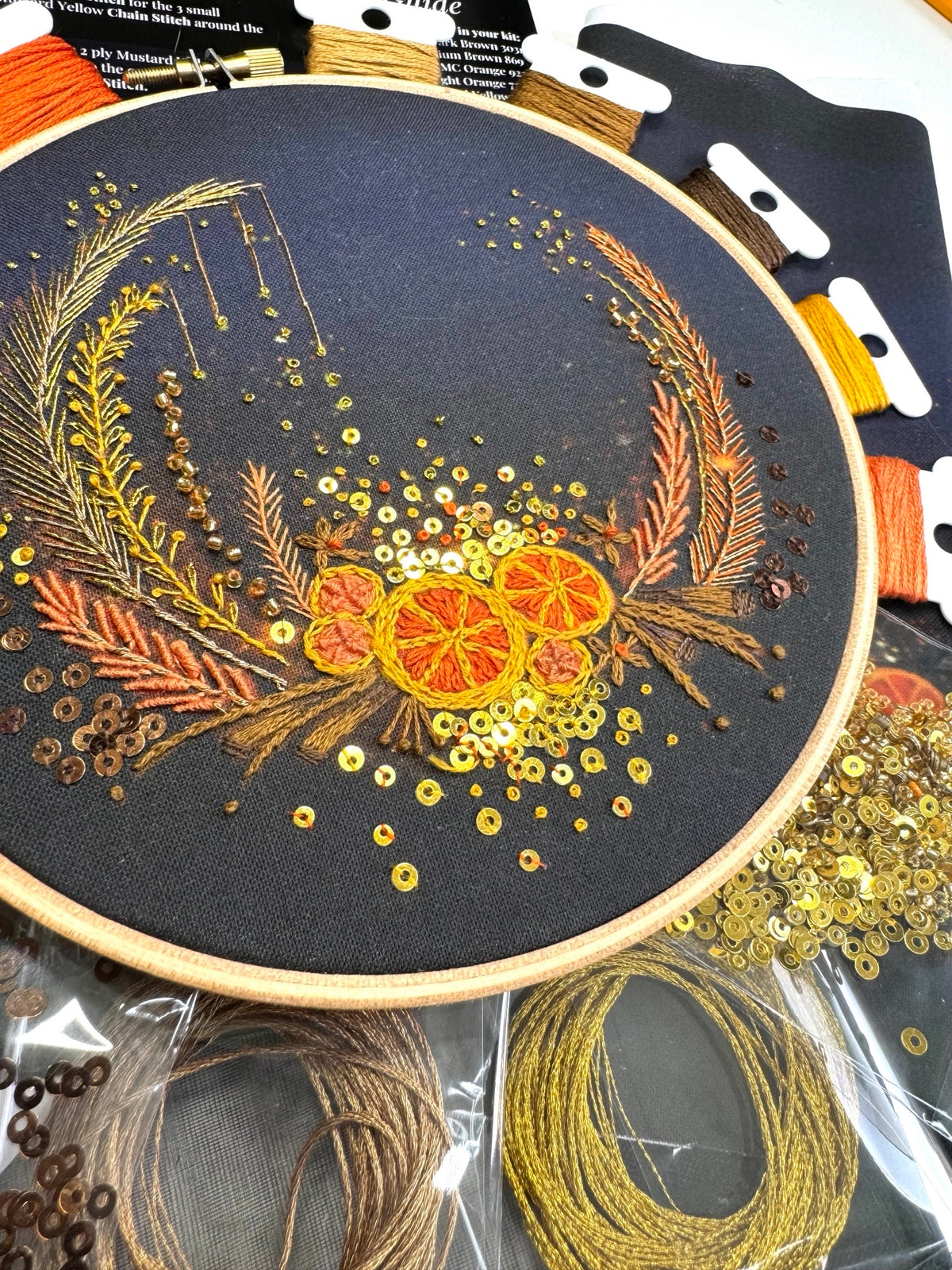 Clementine Wreath Embroidery Kit
