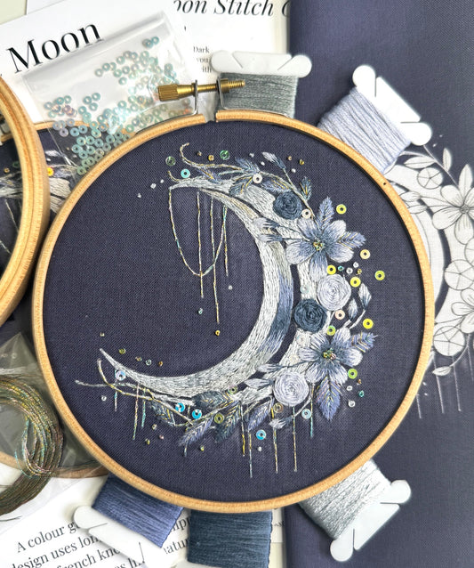 Blue Moon Embroidery Kit