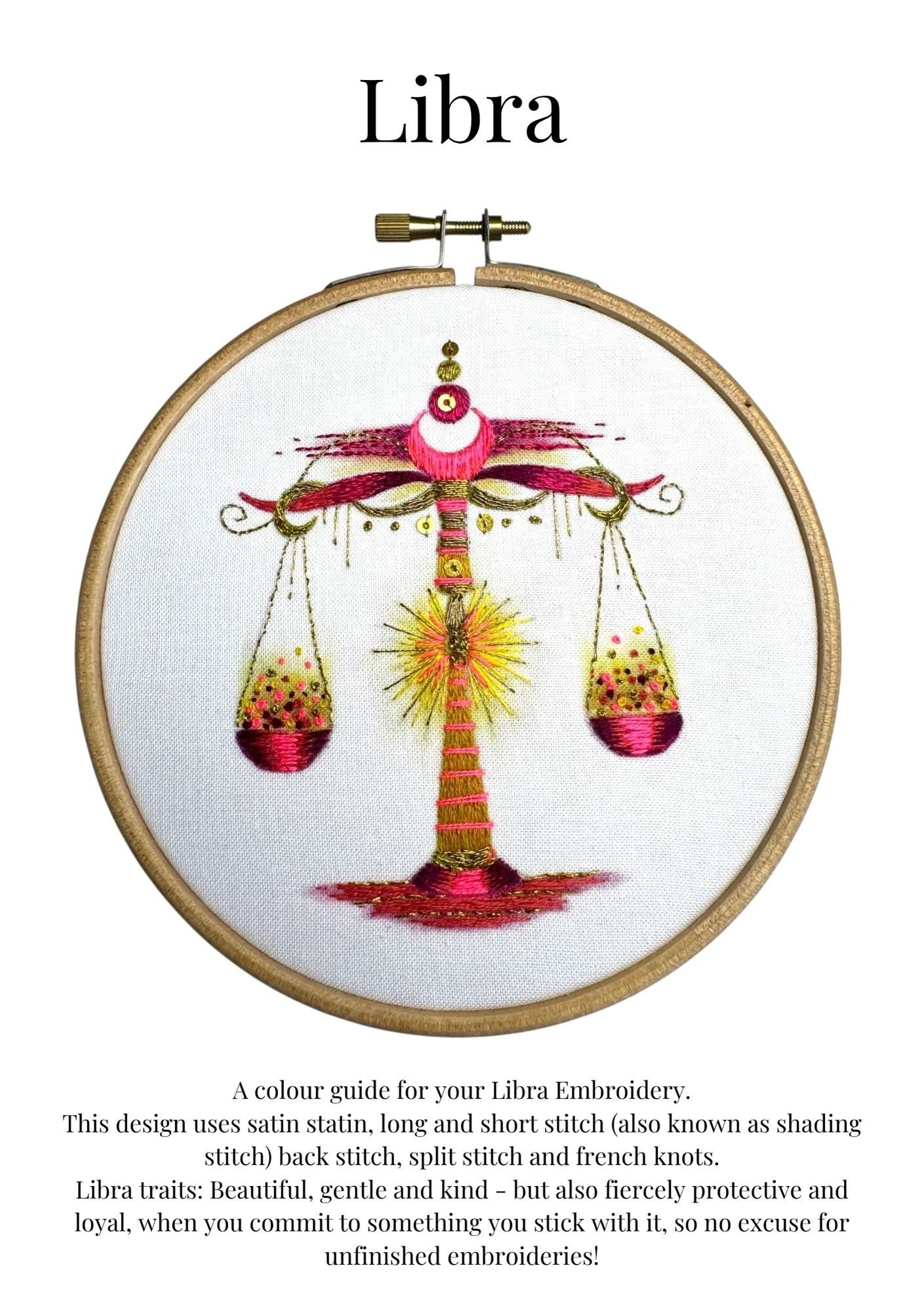 Libra Embroidery Kit