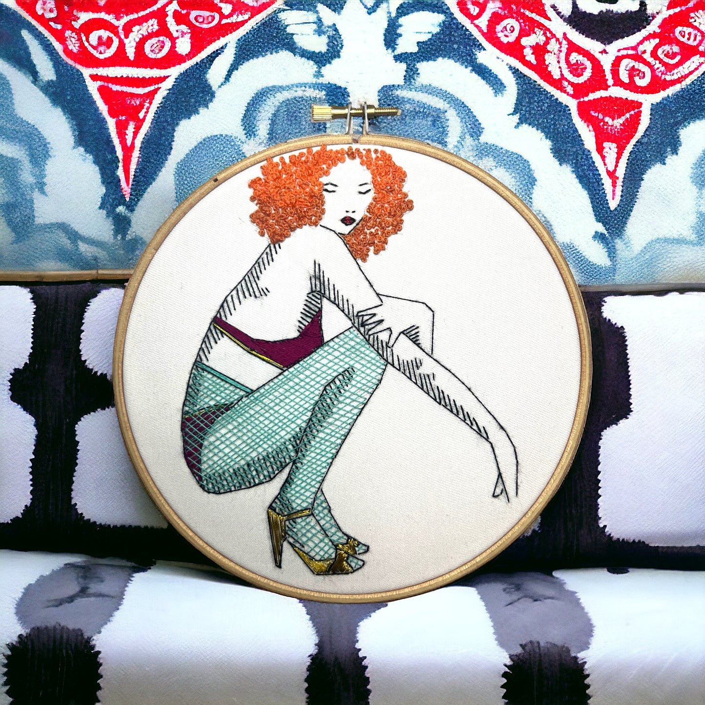 Embroidery Kit - Angela / Beginners Embroidery Kit