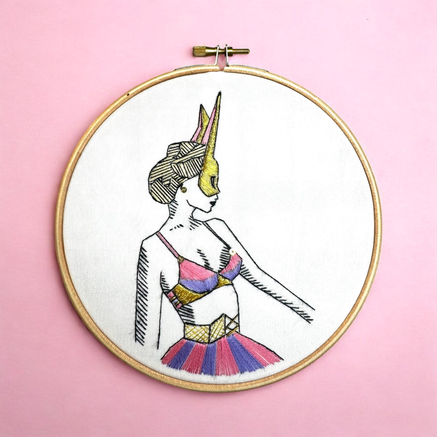 circus themed embroidery pattern for beginners