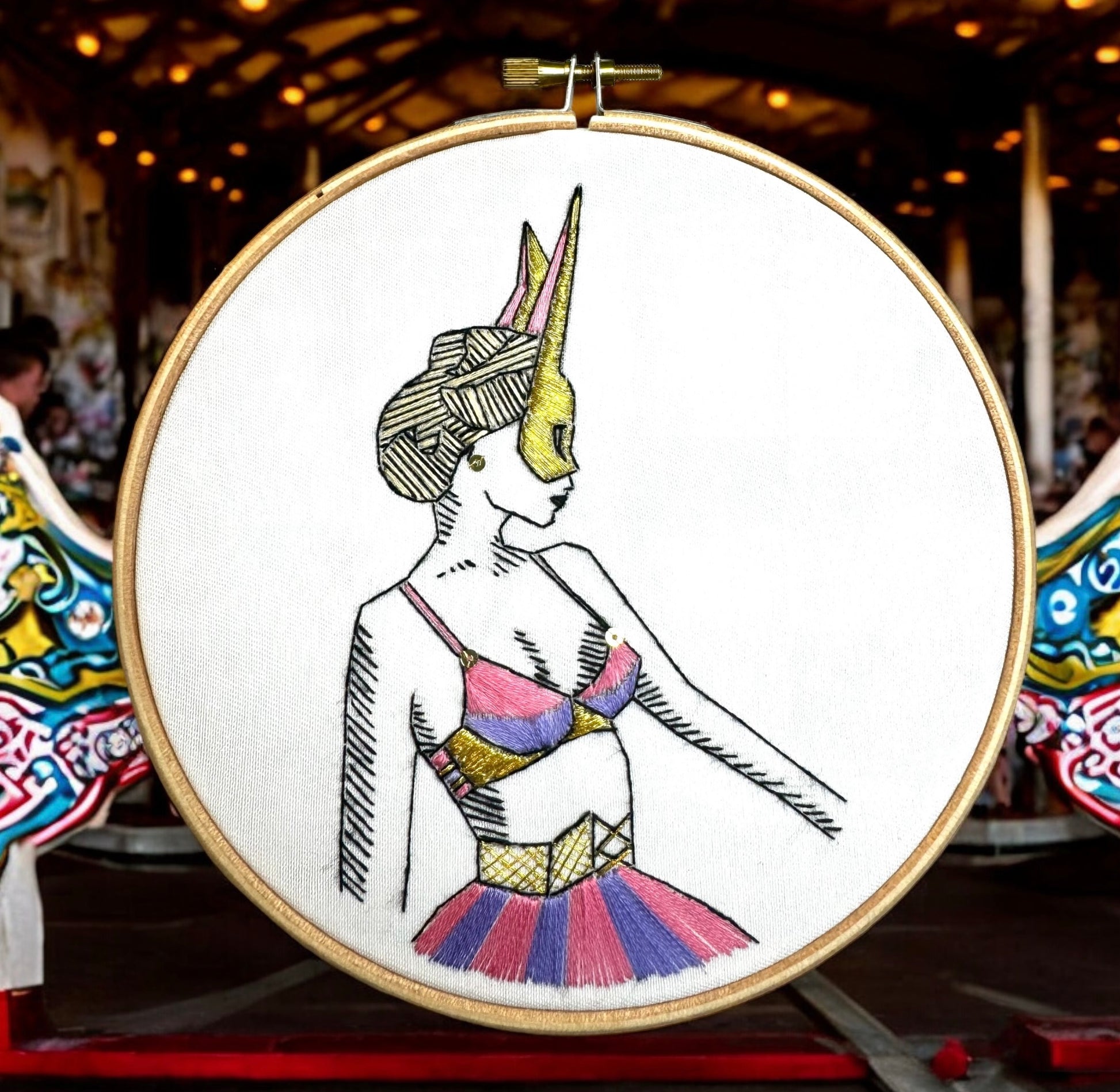 circus embroidery PDF for beginners