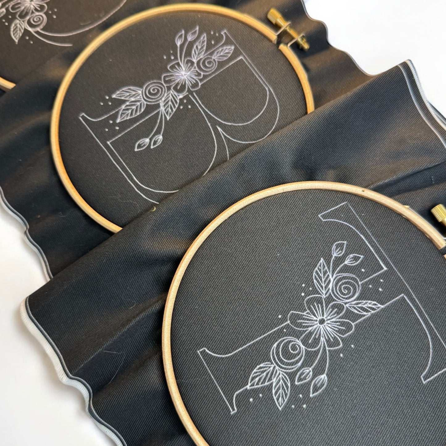 Monogram Embroidery Panel