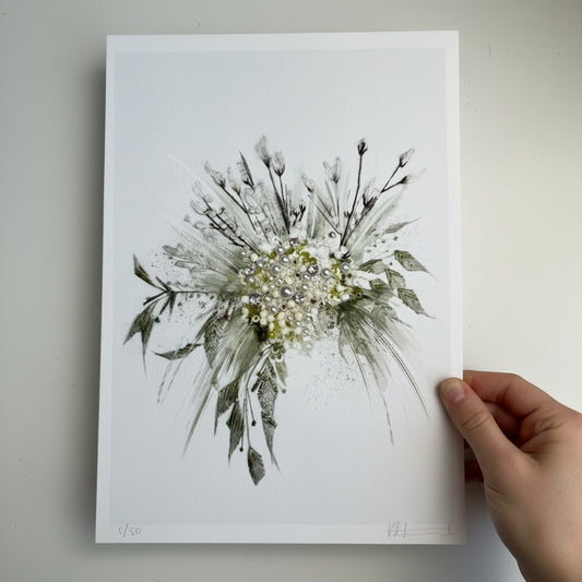 Limited Edition Pearl Bouquet Art Print