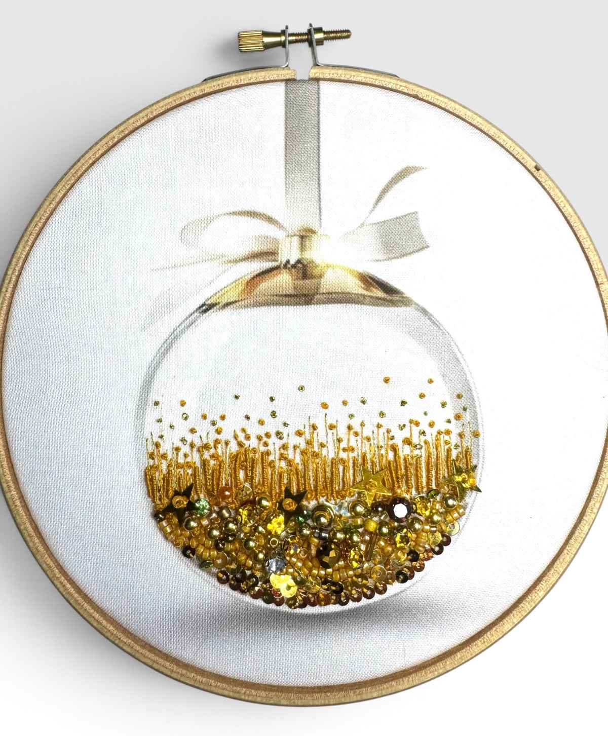 Christmas Decoration Fabric Panel + Stitch Guide