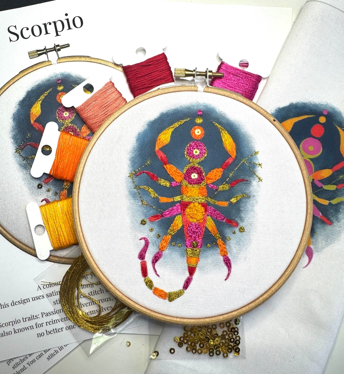 Scorpio Embroidery Kit
