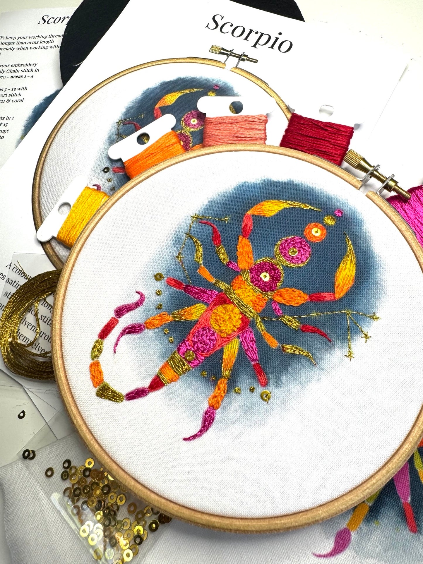 Scorpio Embroidery Kit
