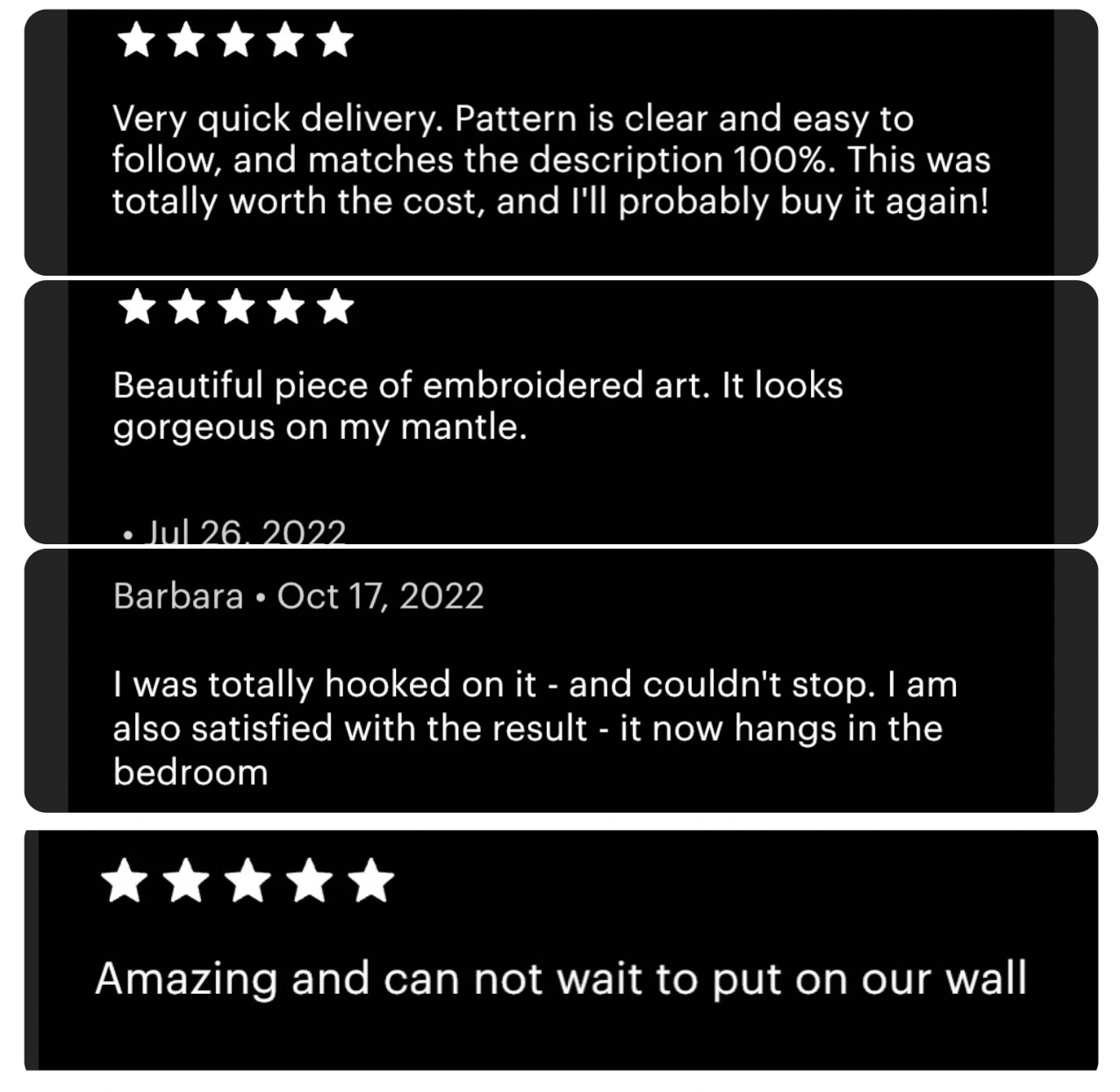 reviews for the seductive stitch embroidery kits