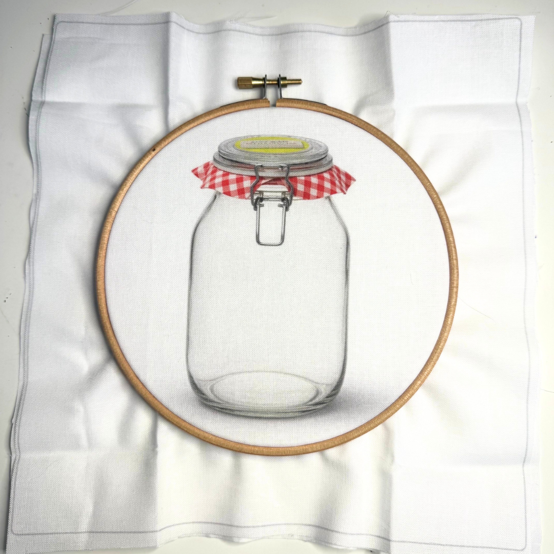 Jam Jar Colour Printed Fabric Panel + Stitch Guide