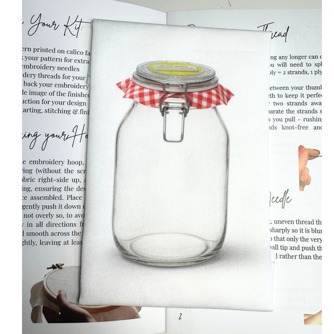 Jam Jar Colour Printed Fabric Panel + Stitch Guide