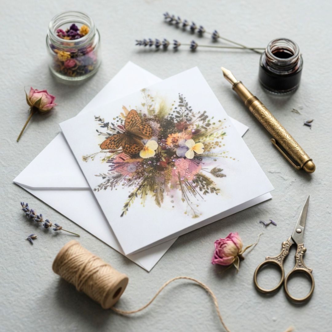 Floral Burst Greeting Card
