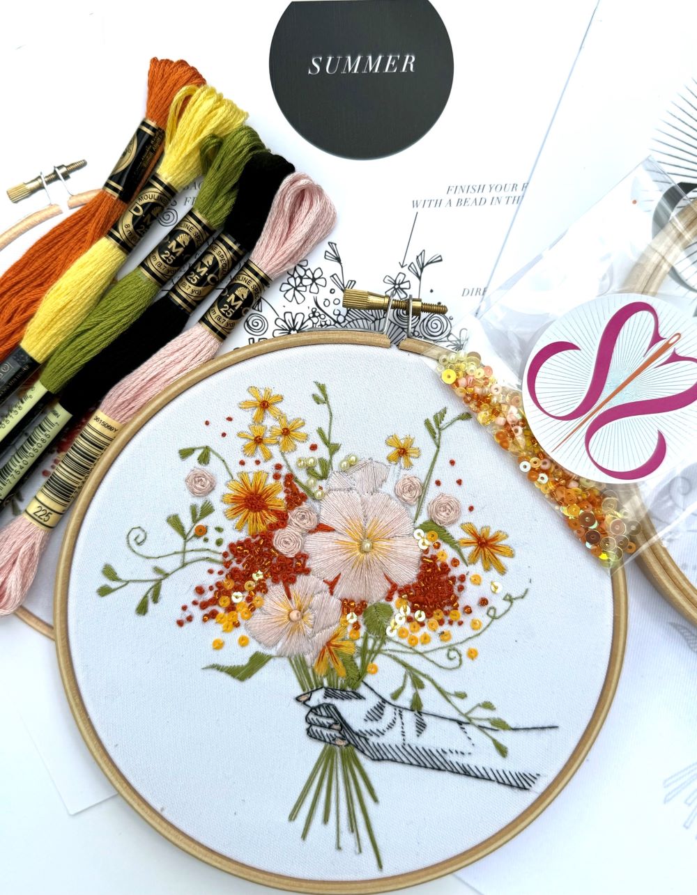 KIT - Summer Embroidery Kit