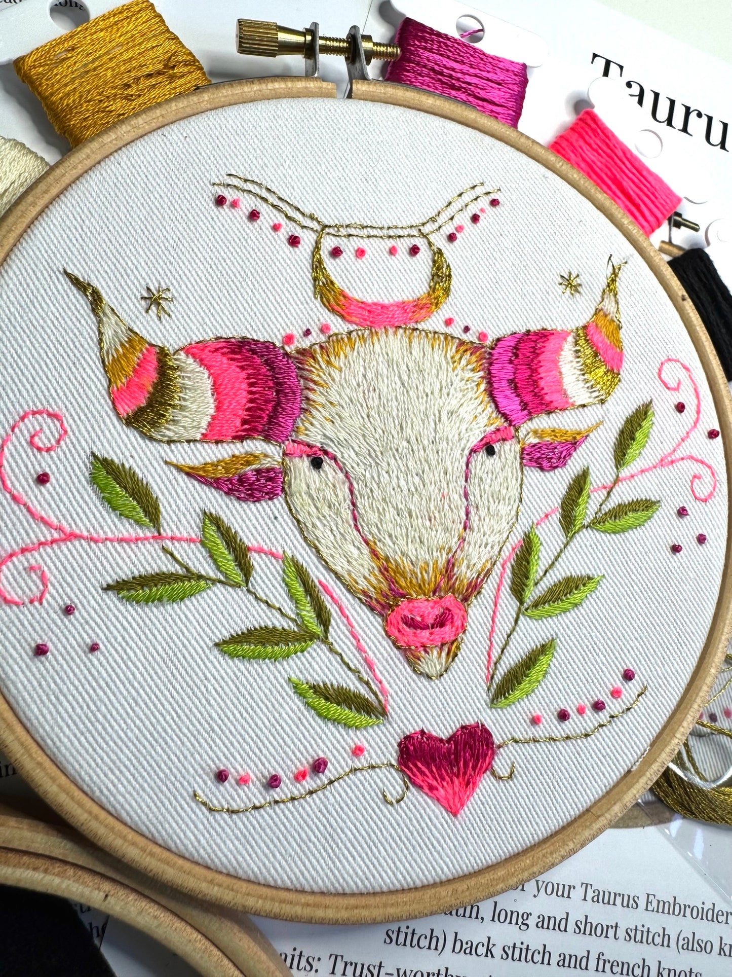 Taurus Embroidery Kit