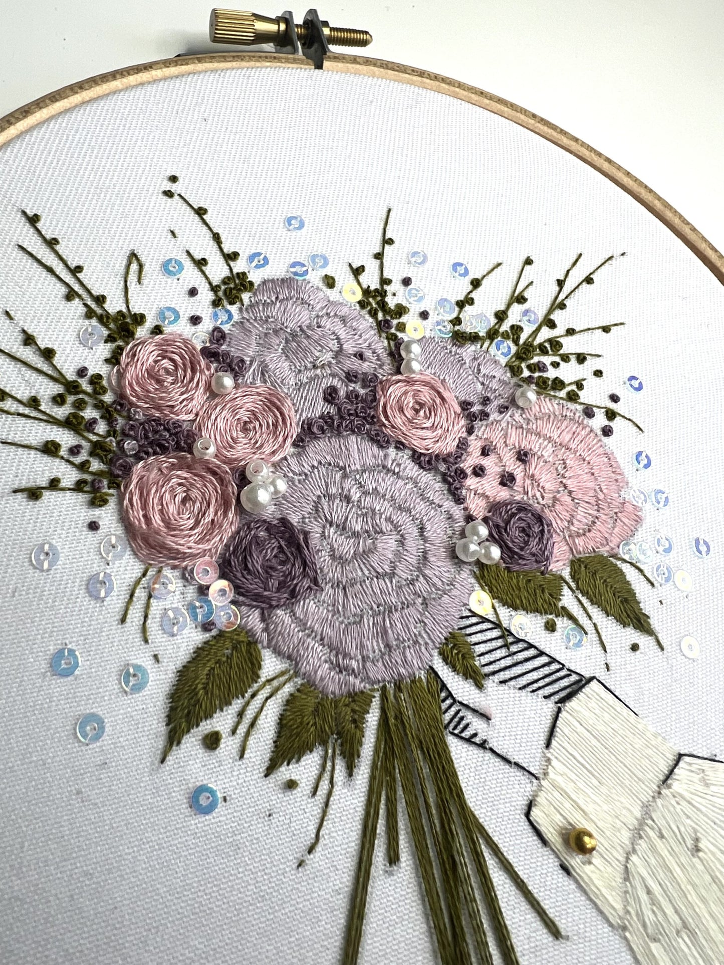 Spring Floral Embroidery Pattern / PDF